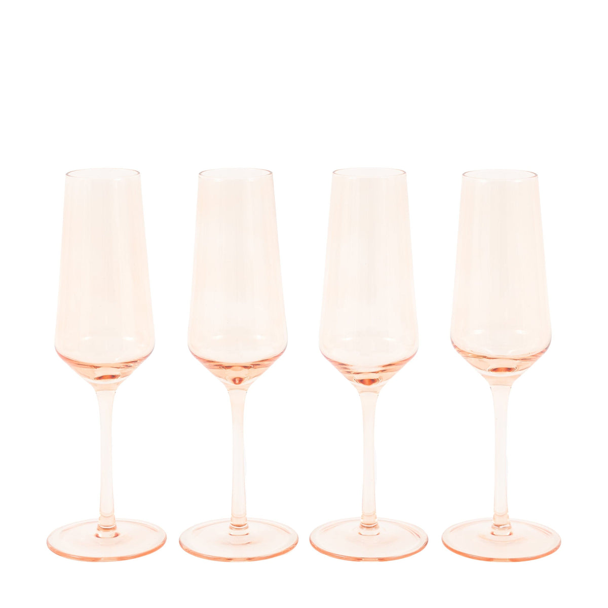 Bodhi Accessories Flute Glass Smokey Green 4pk House of Isabella UK