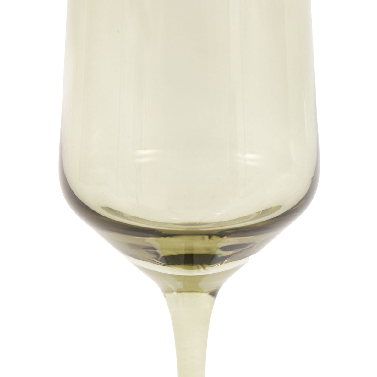 Bodhi Accessories Flute Glass Smokey Green 4pk House of Isabella UK