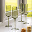 Bodhi Accessories Flute Glass Smokey Green 4pk House of Isabella UK