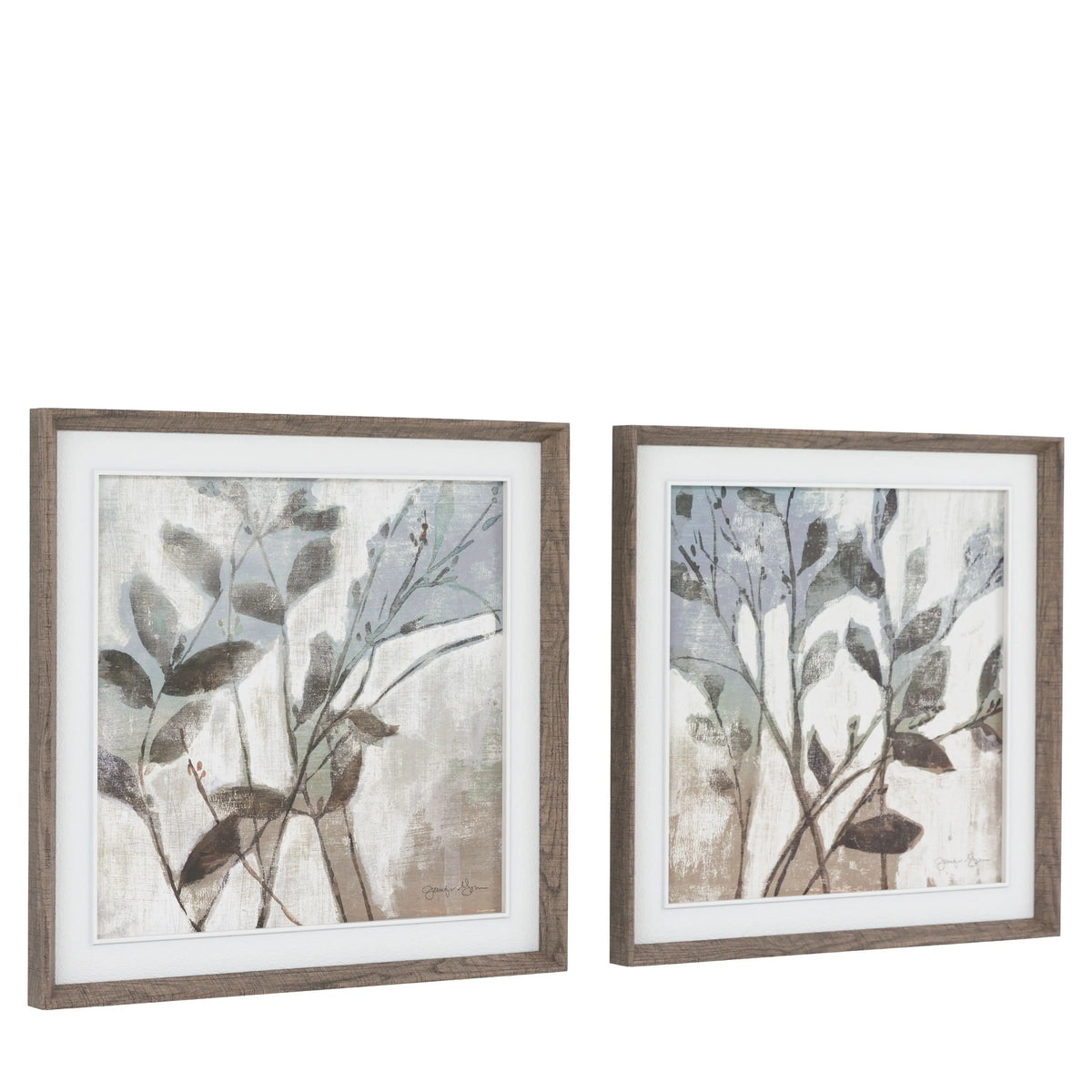 Bodhi Accessories Foliage and Form Framed Canvas Set of 2 House of Isabella UK