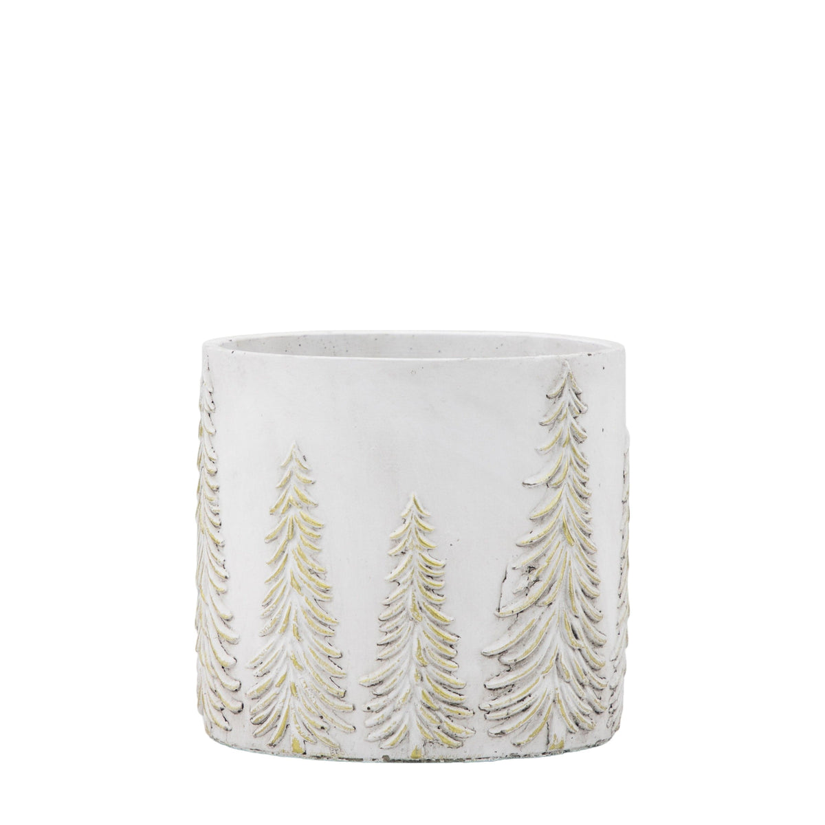 Bodhi Accessories Forest Planter White and Gold Medium House of Isabella UK