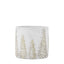 Bodhi Accessories Forest Planter White and Gold Medium House of Isabella UK
