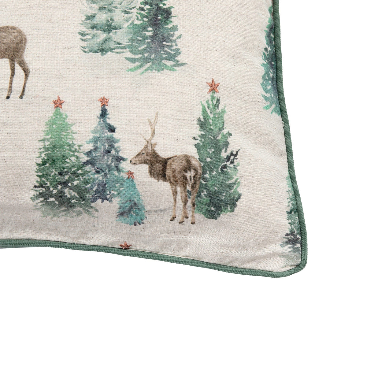 Bodhi Accessories Forest Stag and Deer Cushion House of Isabella UK