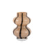 Bodhi Accessories Forma Swirl Glass Vase Camel & Black House of Isabella UK
