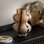 Bodhi Accessories Forma Swirl Glass Vase Camel & Black House of Isabella UK