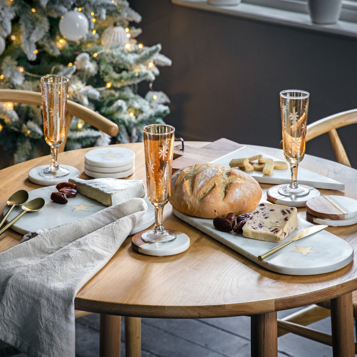 Formby Board Marble Brass Large.