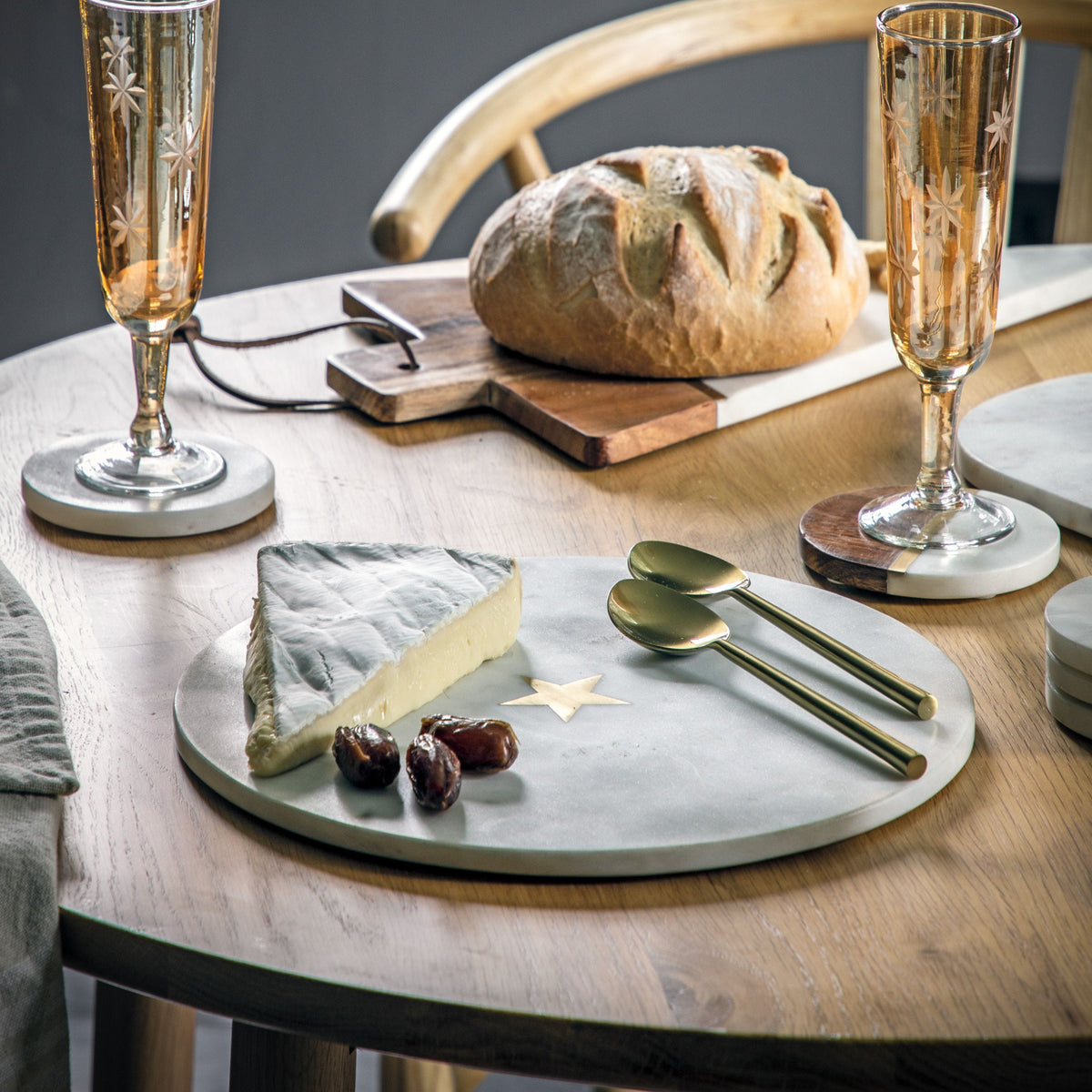 Formby Board Marble Brass Large.