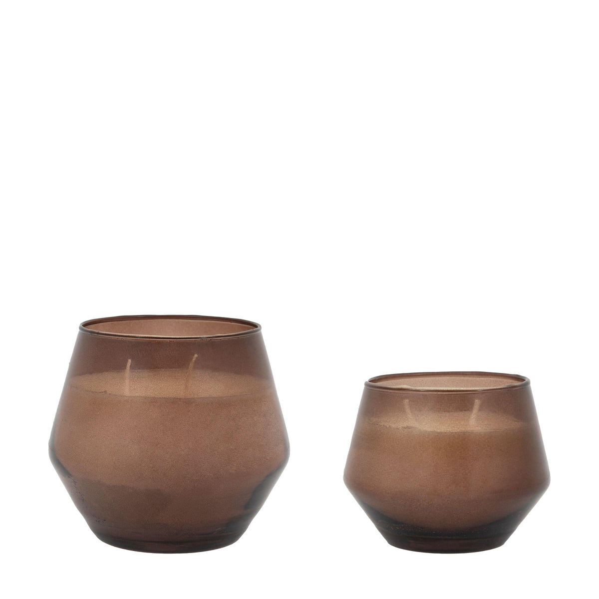 Bodhi Accessories Glass Filled Candle Brown Oud Rose 2pk House of Isabella UK