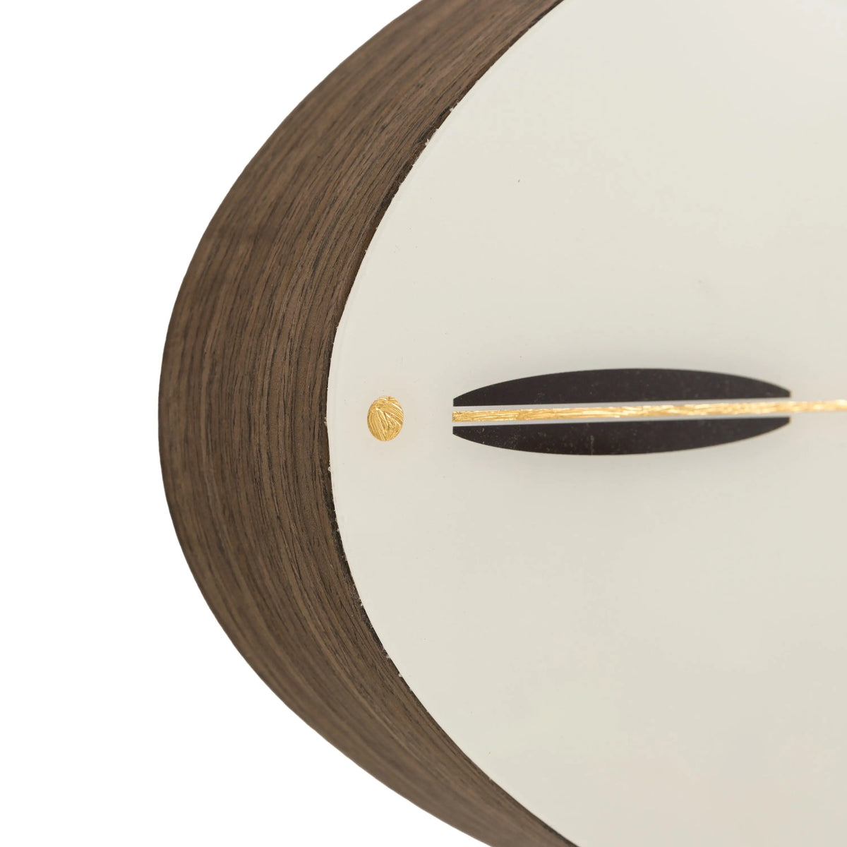 Bodhi Accessories Greenwich Ellipse Wall Clock Snow White House of Isabella UK