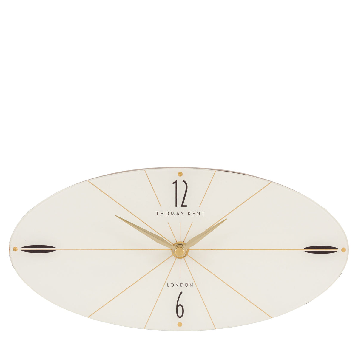 Bodhi Accessories Greenwich Mantel Clock Dark Walnut 11 inches House of Isabella UK