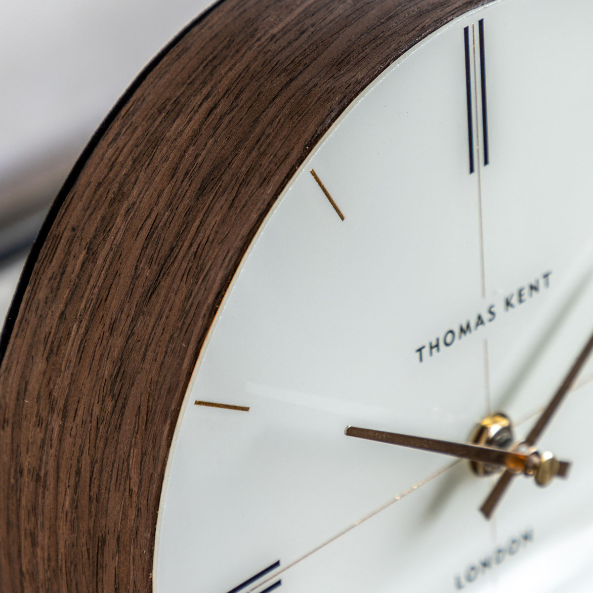 Bodhi Accessories Greenwich Mantel Clock Dark Walnut 8 inches House of Isabella UK