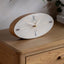 Bodhi Accessories Greenwich Mantel Clock Oak Stripe 11 inches House of Isabella UK