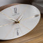 Bodhi Accessories Greenwich Mantel Clock Oak Stripe 11 inches House of Isabella UK