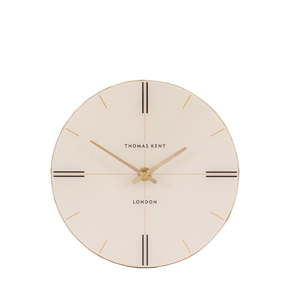 Bodhi Accessories Greenwich Mantel Clock Oak Stripe 8 inches House of Isabella UK