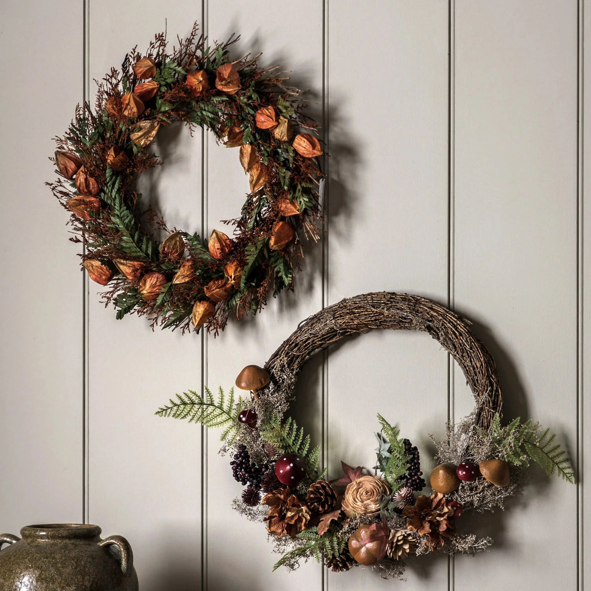 Hallef Flow Wreath Rust.