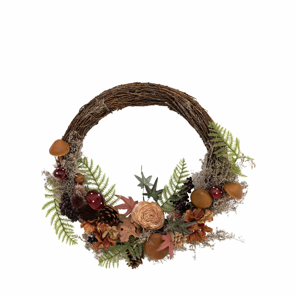 Hallef Flow Wreath Rust.