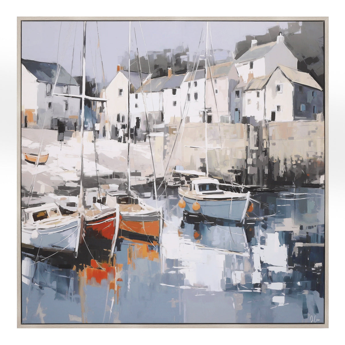 Bodhi Accessories Harbour Haven Framed Canvas House of Isabella UK
