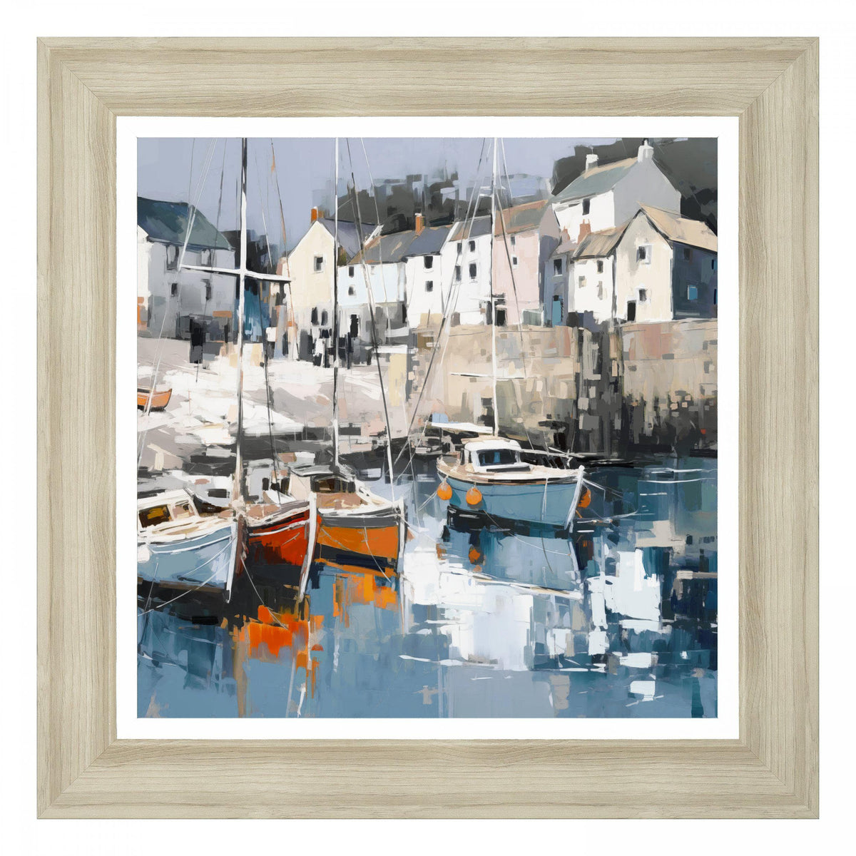 Bodhi Accessories Harbour Haven Small Framed Canvas House of Isabella UK