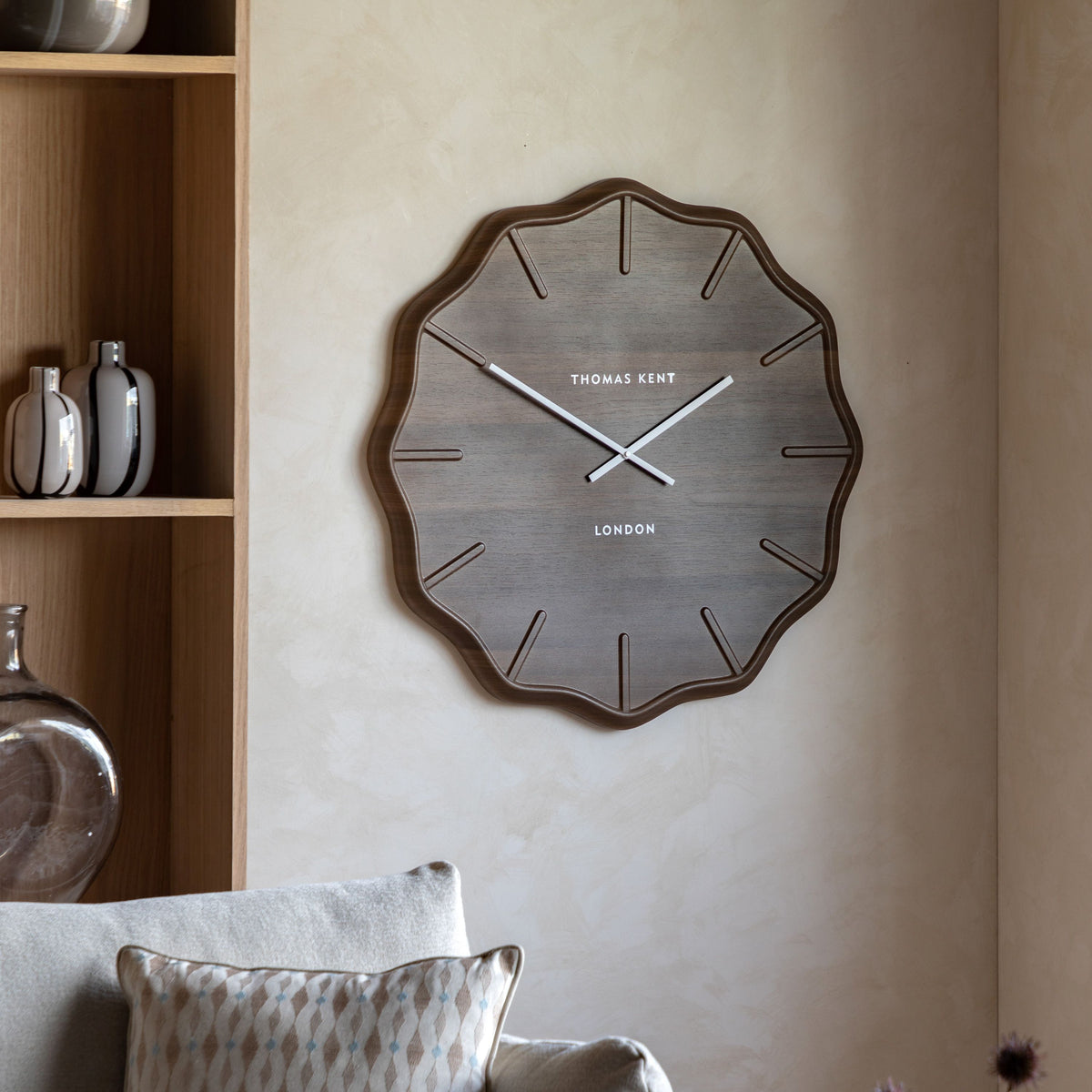 Bodhi Accessories Harley Wall Clock Dark Cedar House of Isabella UK