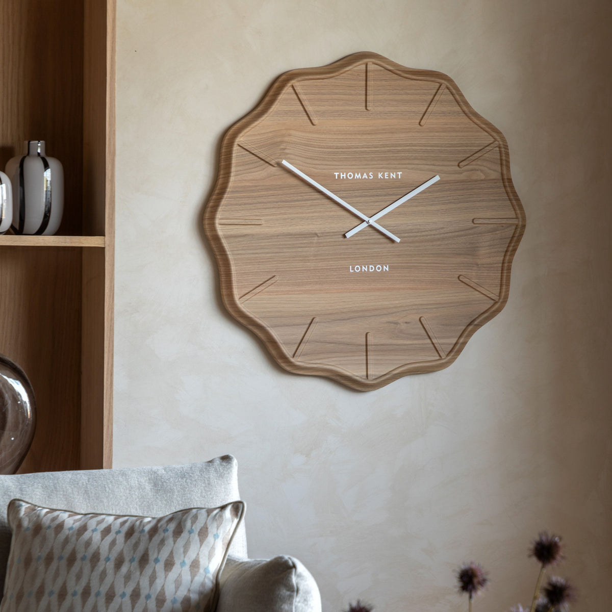 Bodhi Accessories Harley Wall Clock Light Cedar House of Isabella UK
