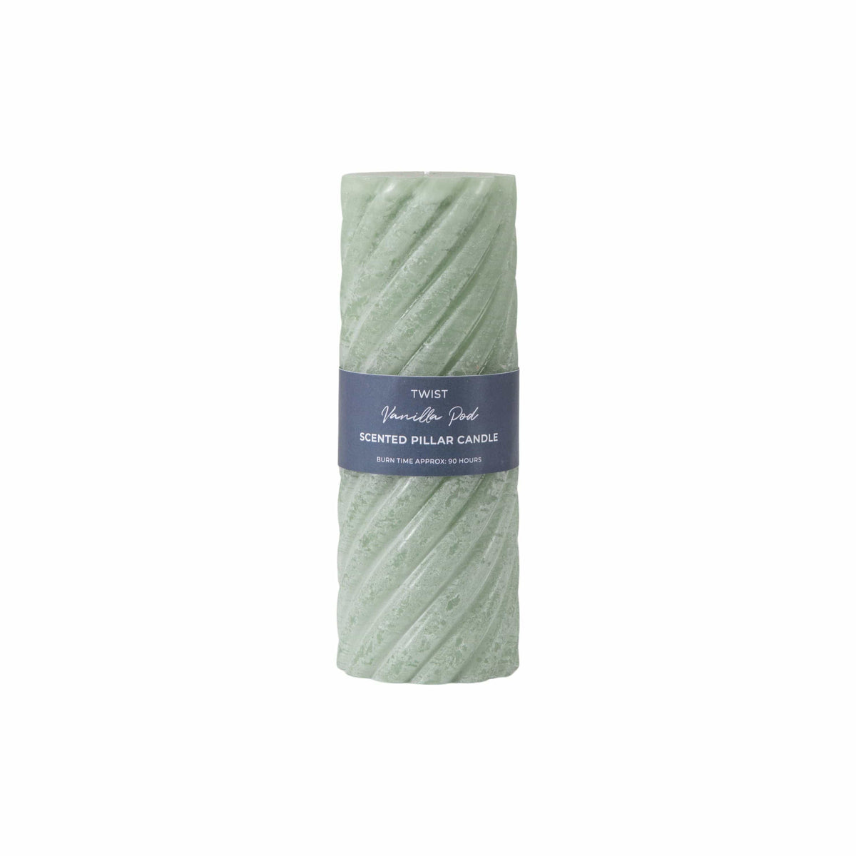 Heathwaite Pillar Candle Twist Sage Large.