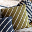 Hemsby Stripe Woven Cushion Olive.
