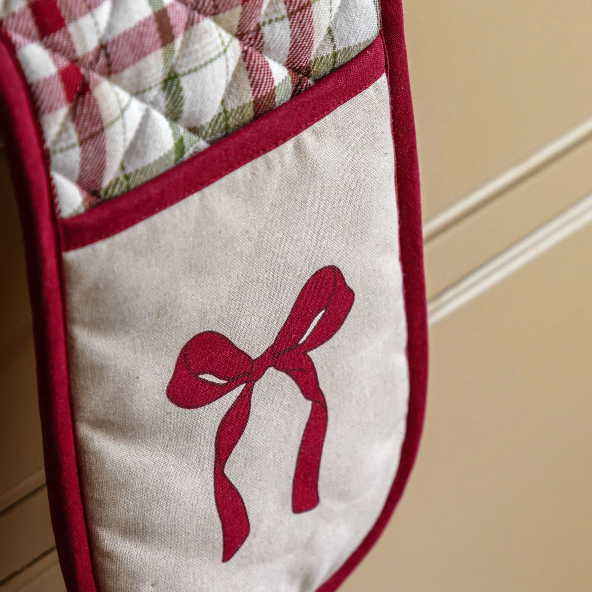 Bodhi Accessories Heritage Christmas Double Oven Glove House of Isabella UK