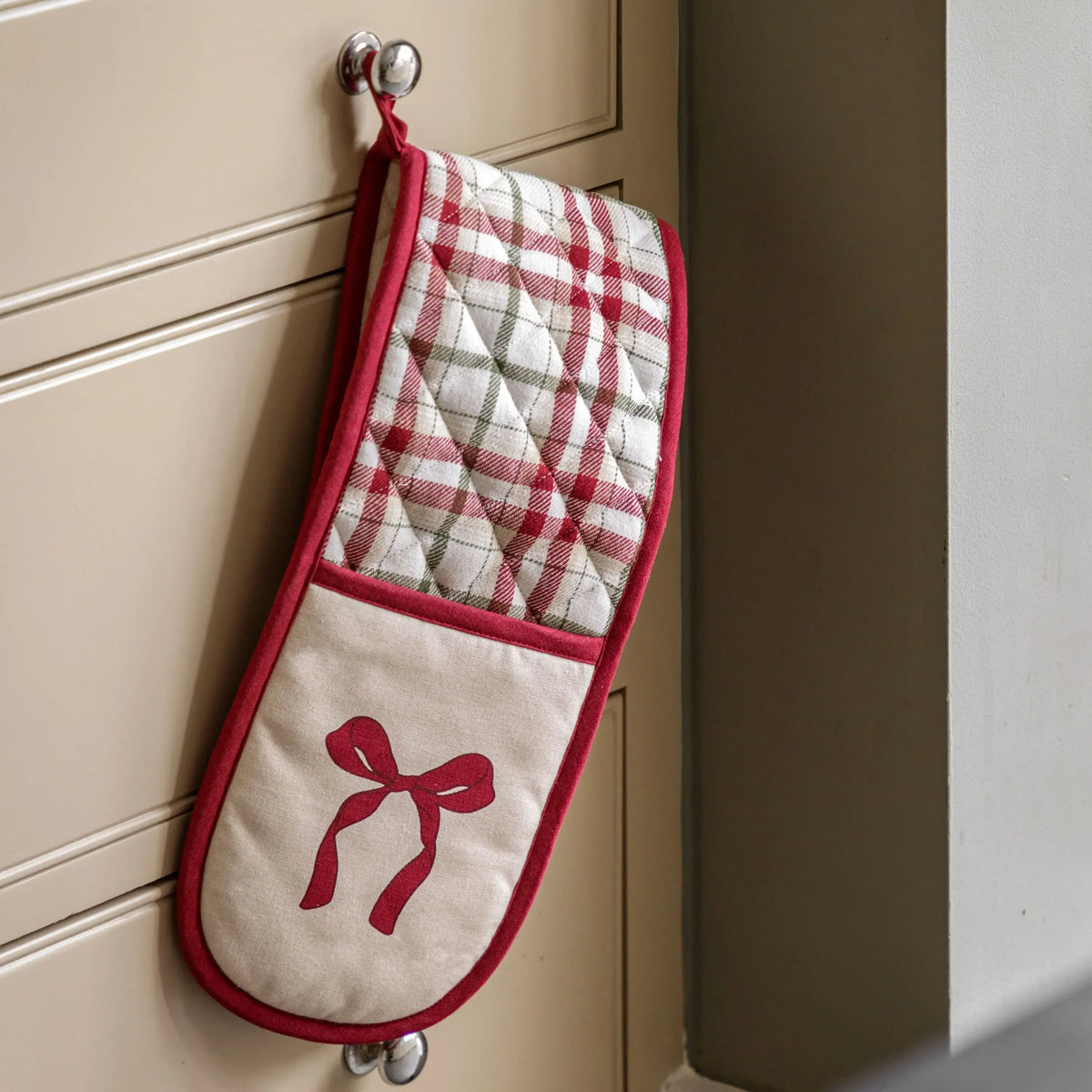 Bodhi Accessories Heritage Christmas Double Oven Glove House of Isabella UK