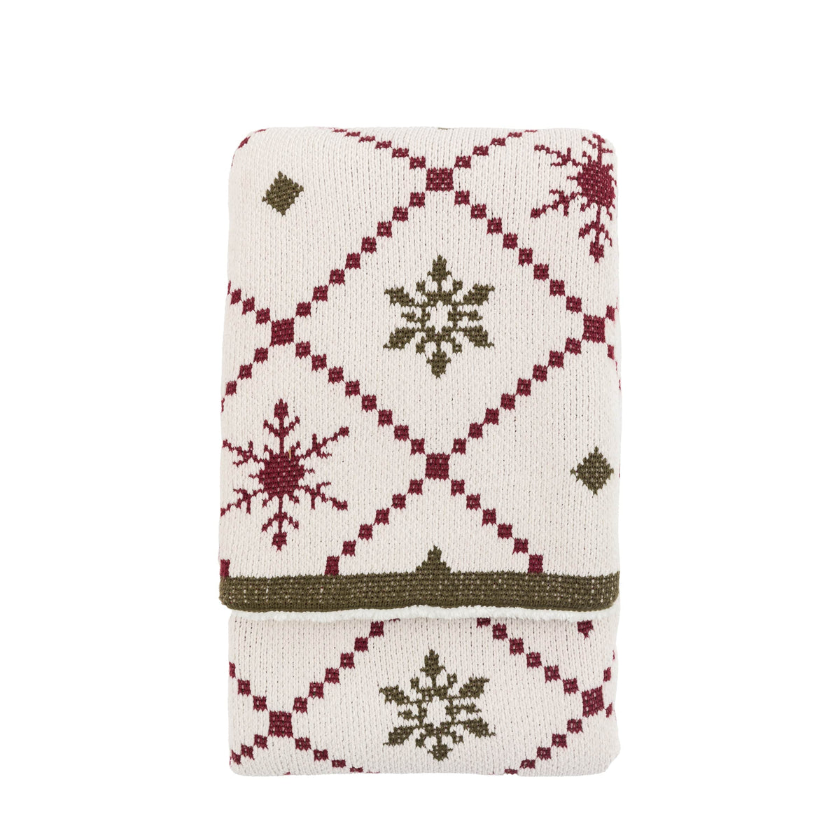 Bodhi Accessories Heritage Fairisle Chenille Woven Throw House of Isabella UK