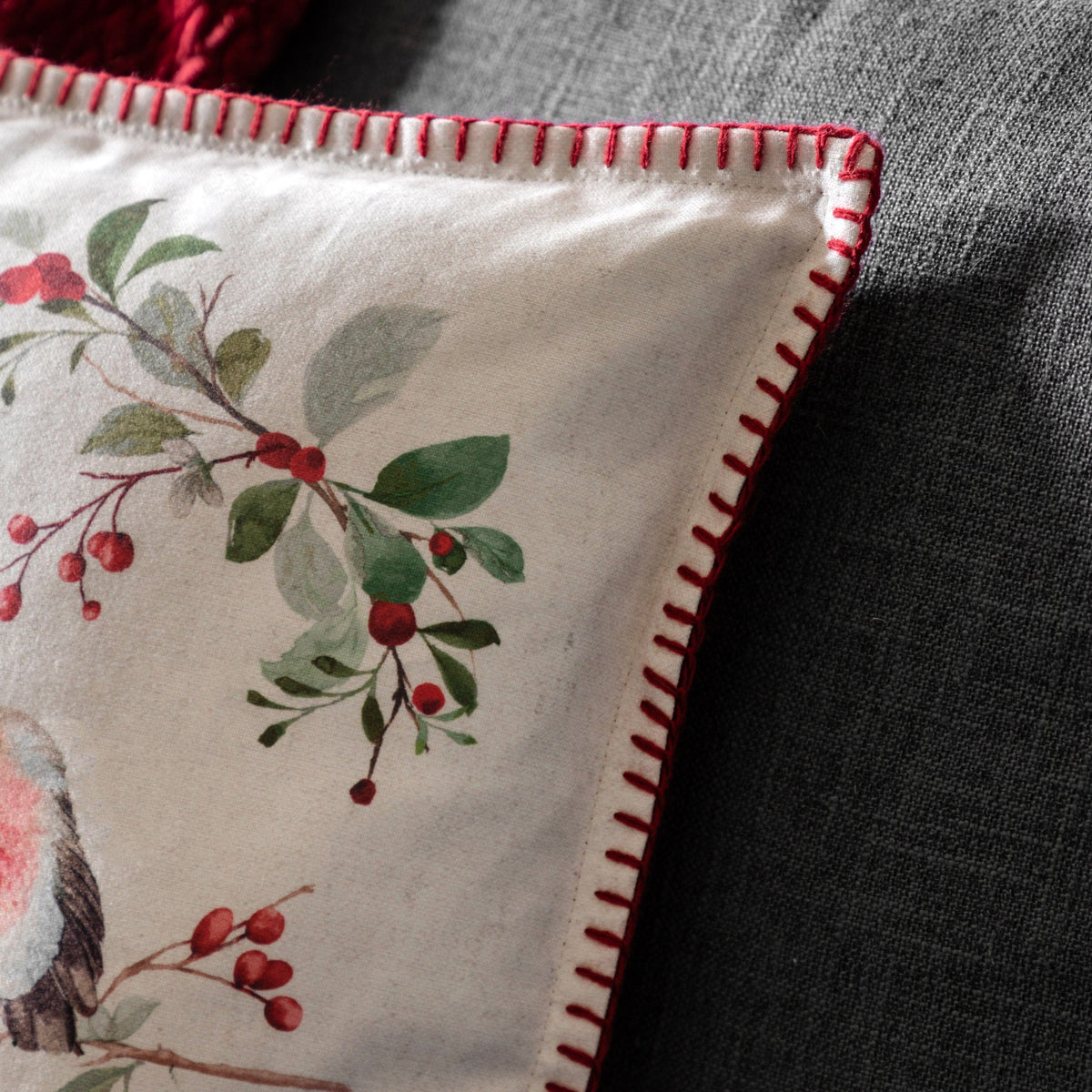 Bodhi Accessories Heritage Robin Cushion House of Isabella UK