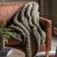 Bodhi Accessories Herringbone Sherpa Throw Sage House of Isabella UK