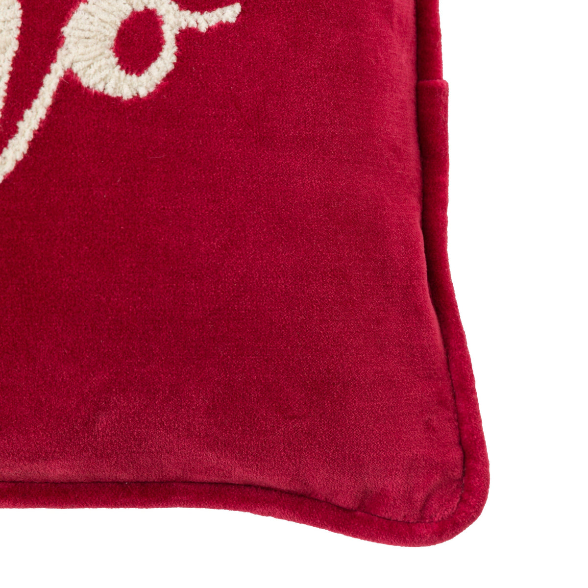 Bodhi Accessories HoHoHo Chenille Embroidered Cushion House of Isabella UK