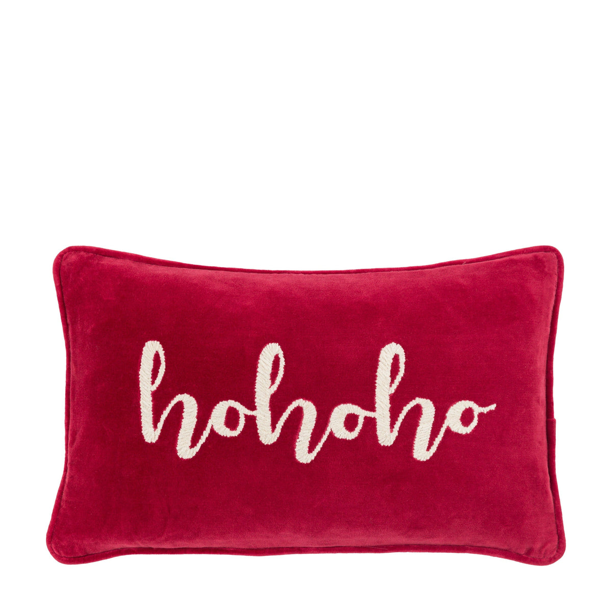 Bodhi Accessories HoHoHo Chenille Embroidered Cushion House of Isabella UK