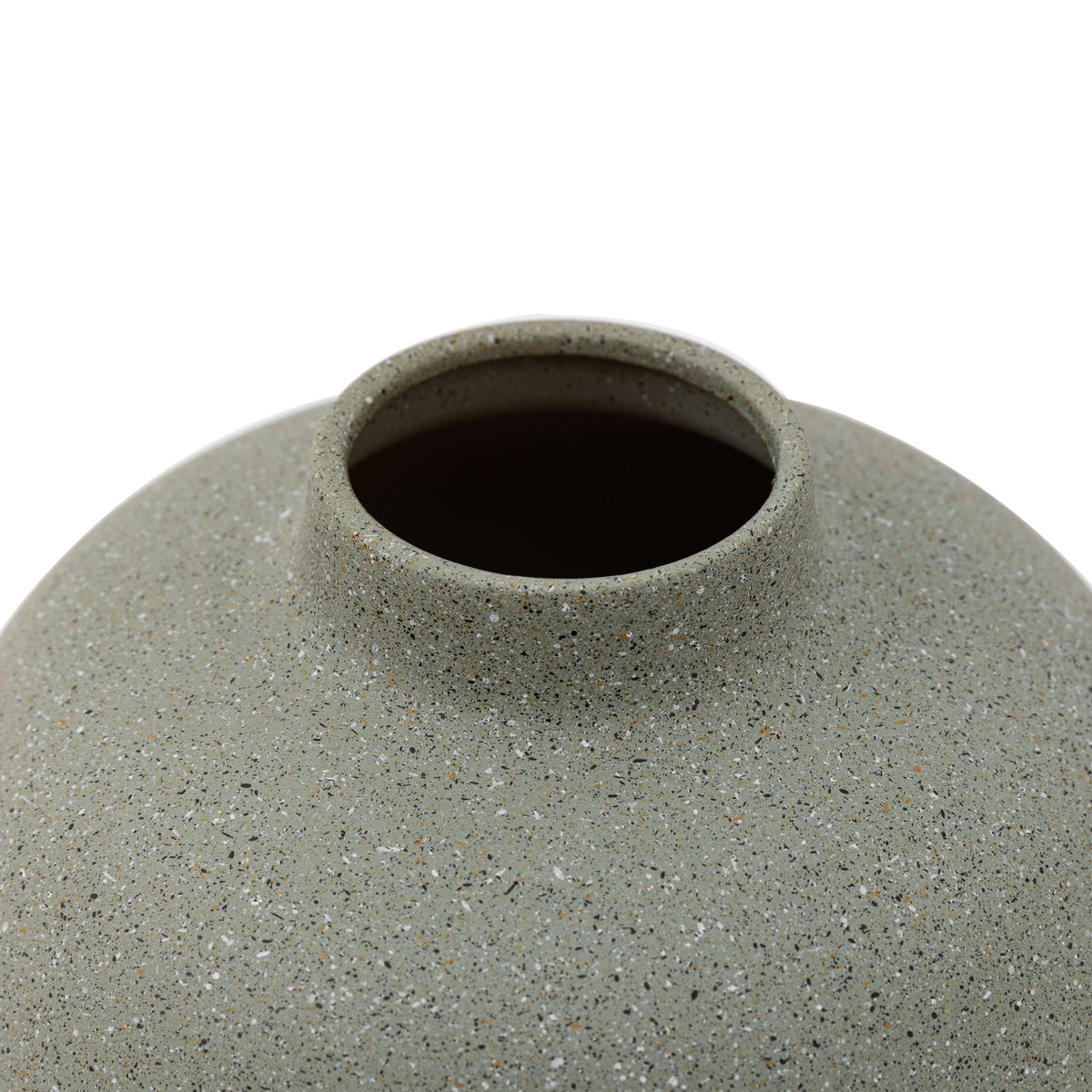 Bodhi Accessories Indi Cast Metal Vase Olive Large House of Isabella UK