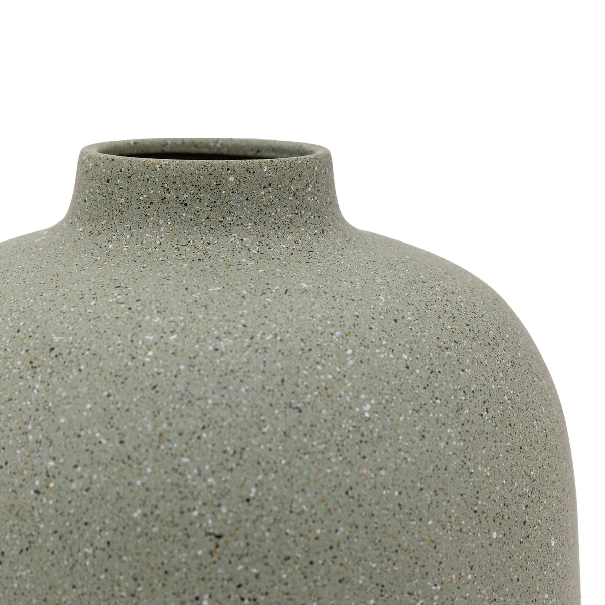 Bodhi Accessories Indi Cast Metal Vase Olive Large House of Isabella UK