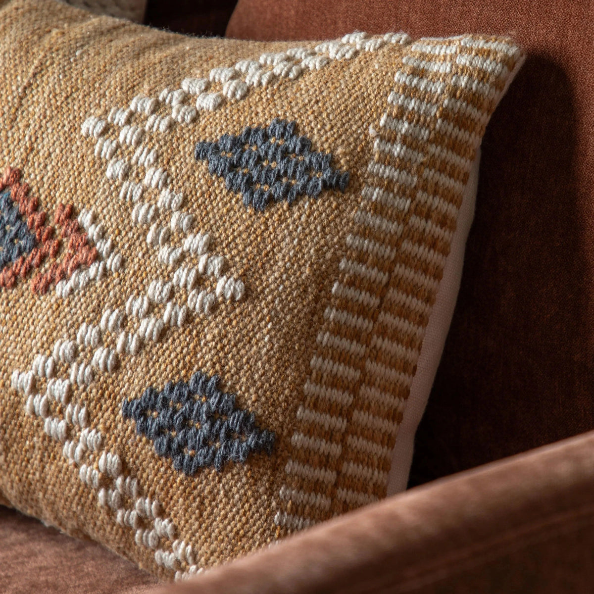 Bodhi Accessories Jembisa Woven Cushion House of Isabella UK