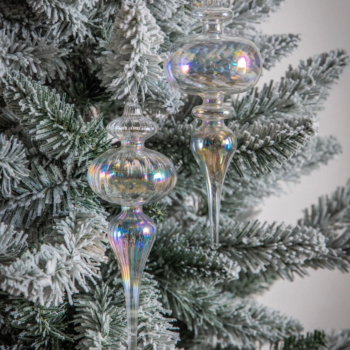 Bodhi Accessories Juri Bauble Drop Clear Lustre Set of 2 House of Isabella UK