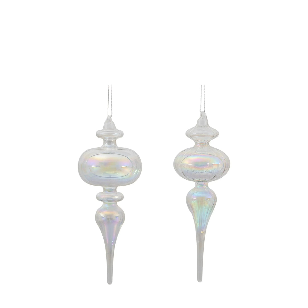 Bodhi Accessories Juri Bauble Drop Clear Lustre Set of 2 House of Isabella UK