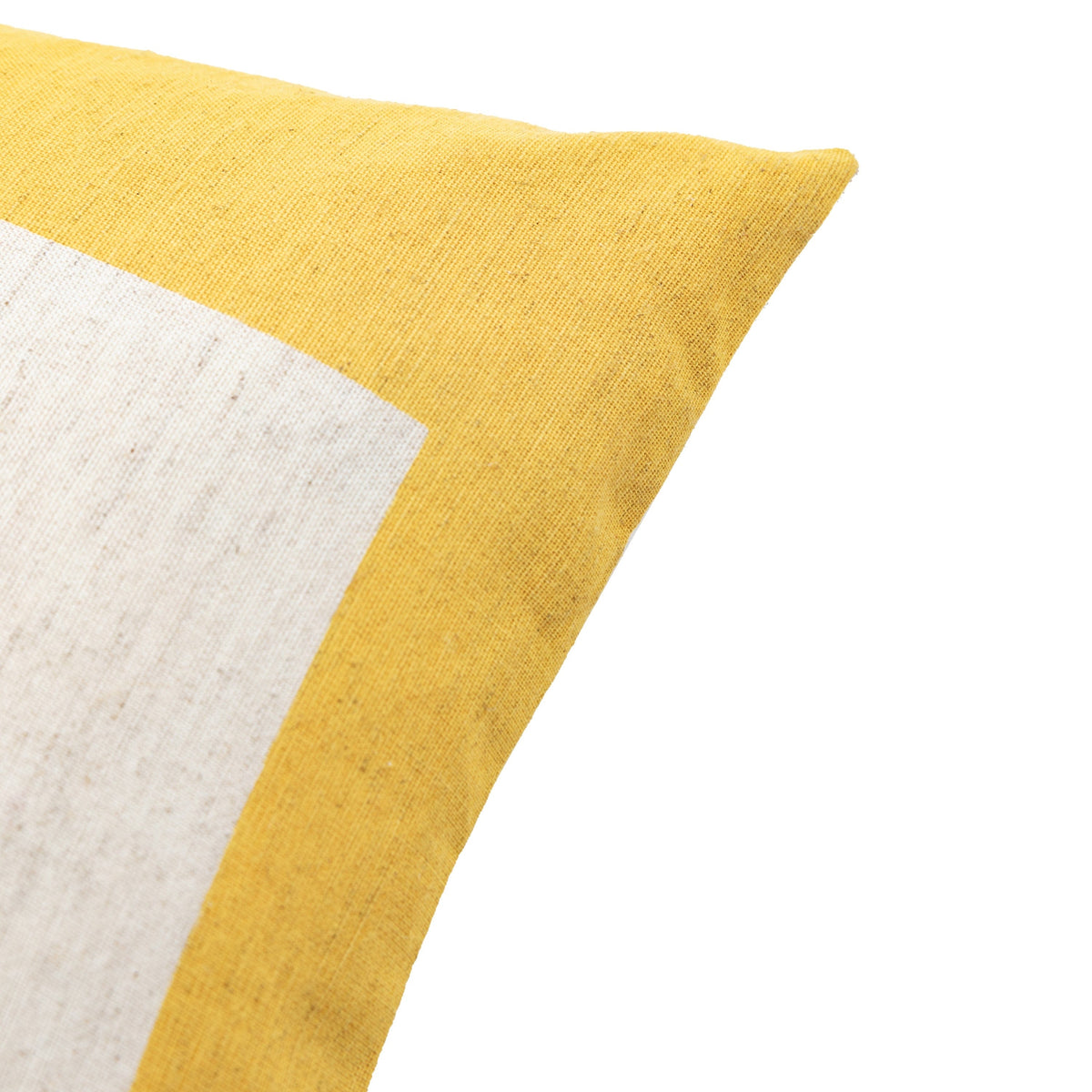 Bodhi Accessories Kalmar Graphic Cushion Mustard House of Isabella UK