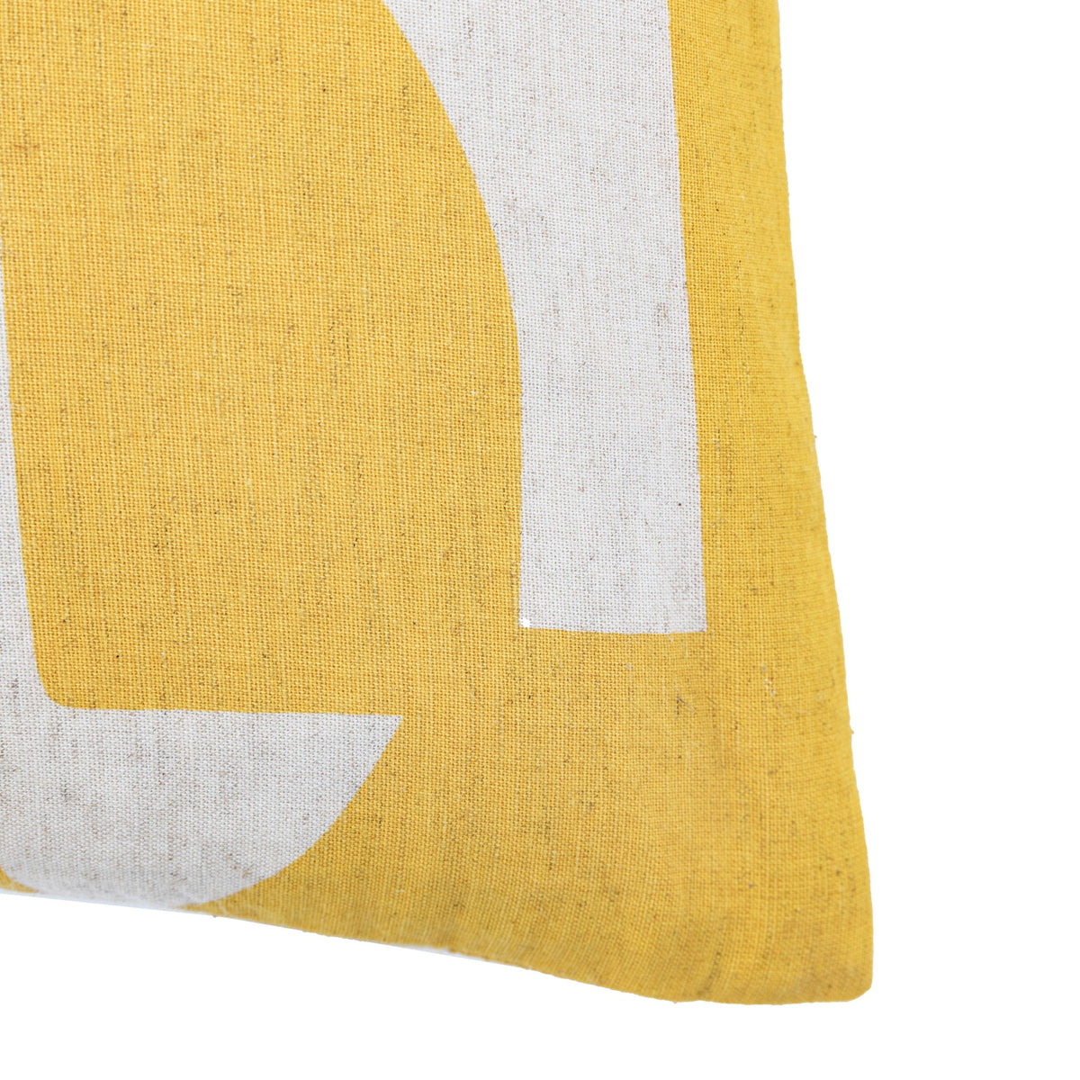 Bodhi Accessories Kalmar Graphic Cushion Mustard House of Isabella UK