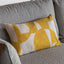 Bodhi Accessories Kalmar Graphic Cushion Mustard House of Isabella UK