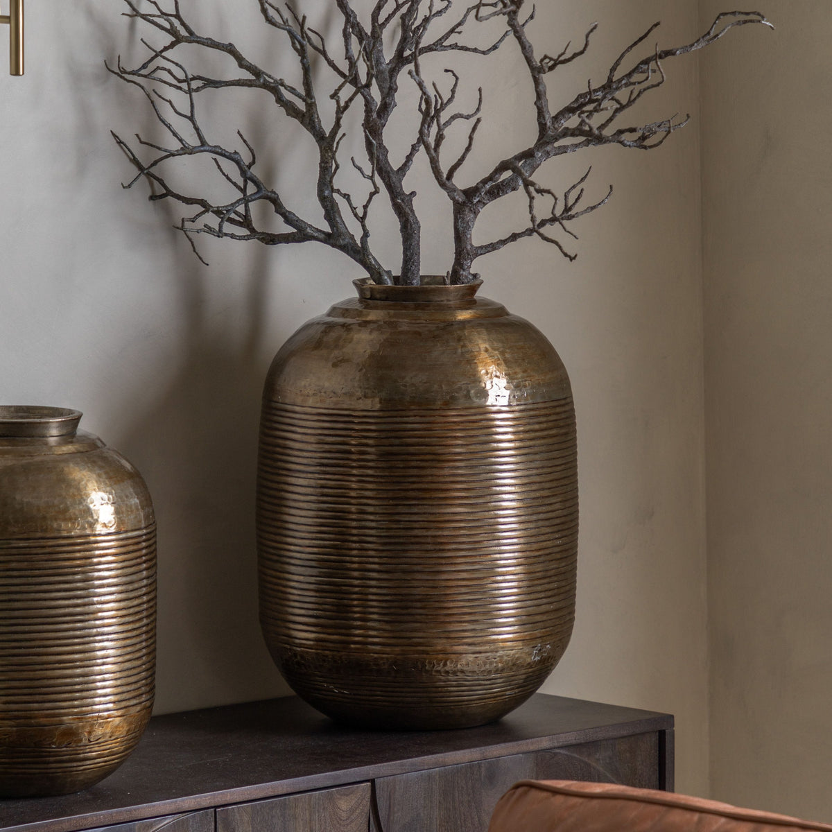 Bodhi Accessories Kasai Metal Vase Large House of Isabella UK