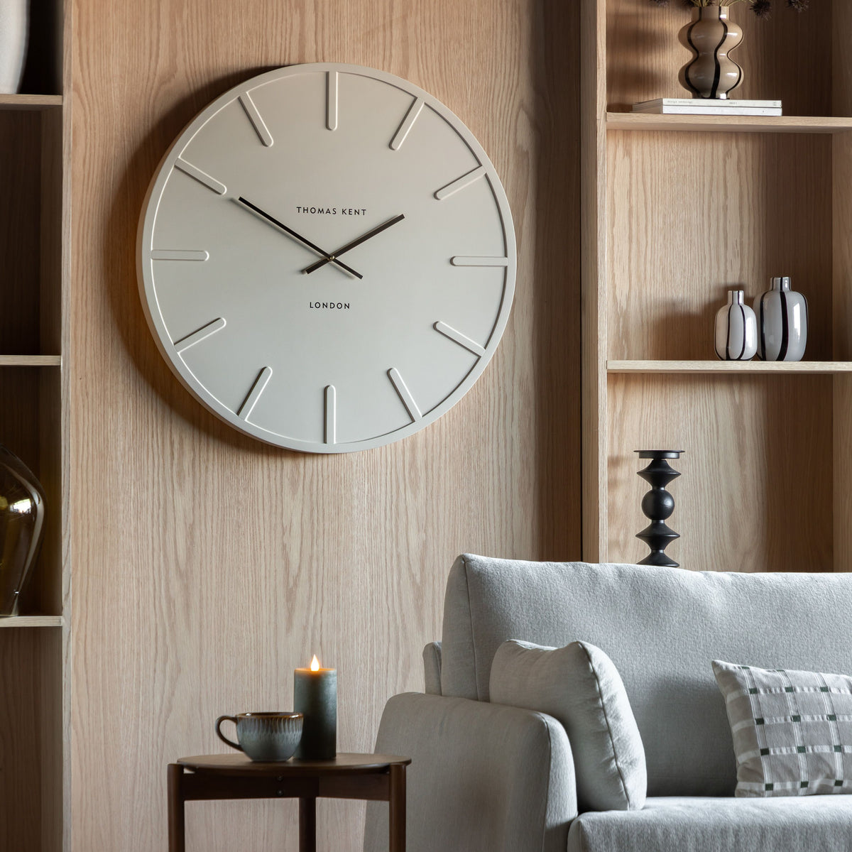Bodhi Accessories Larson Wall Clock Cream House of Isabella UK