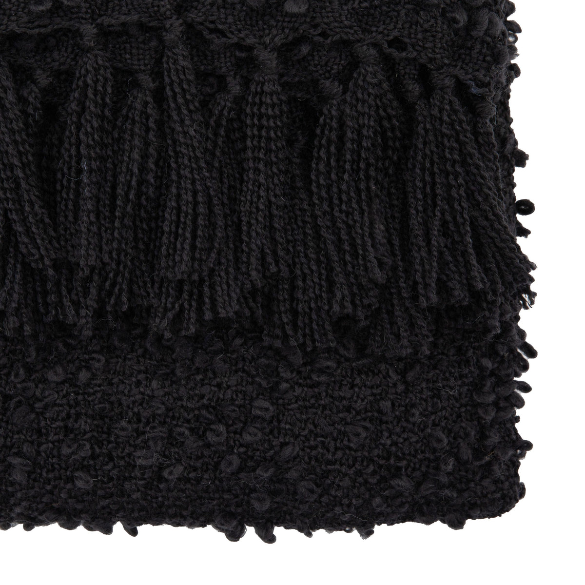 Bodhi Accessories Lasage Throw Black House of Isabella UK