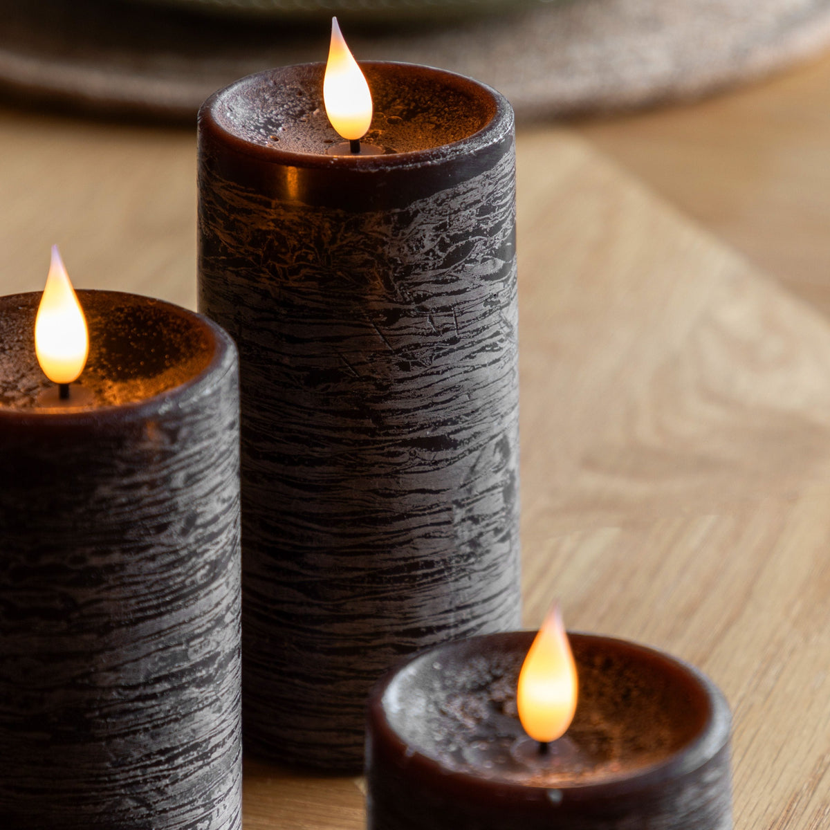 Bodhi Accessories LED 1 Wick Candle Mocha 3pk House of Isabella UK