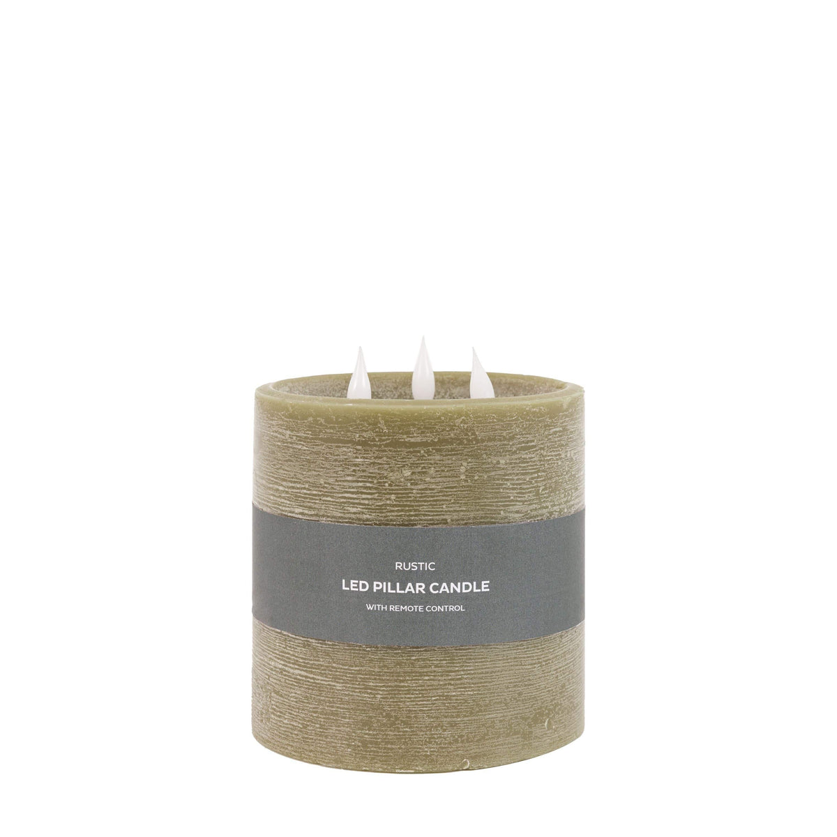 Bodhi Accessories LED 3 Wick Candle Olive House of Isabella UK