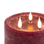 Bodhi Accessories LED 3 Wick Candle Oxblood House of Isabella UK