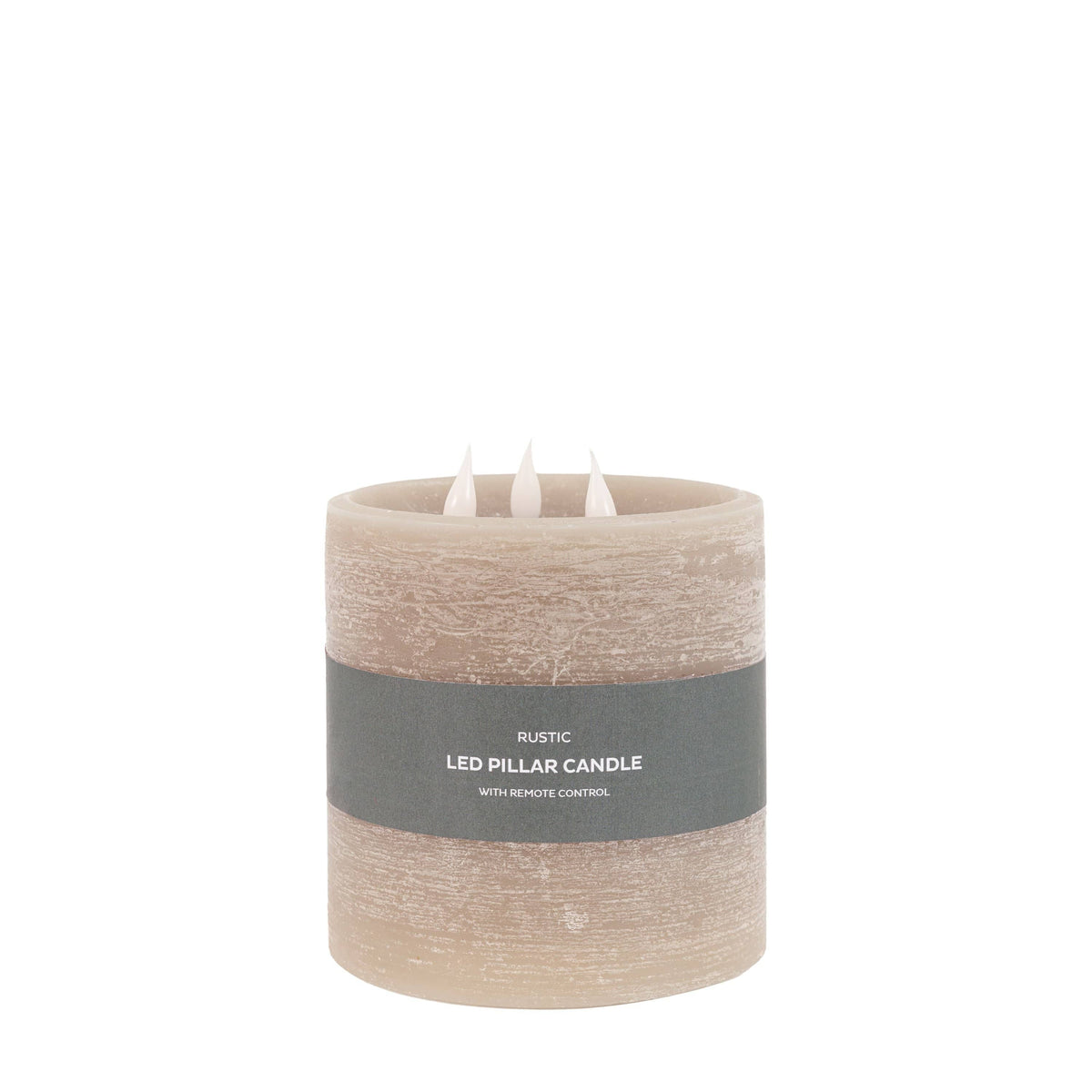 Bodhi Accessories LED 3 Wick Candle Warm Grey House of Isabella UK