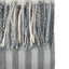 Bodhi Accessories Lille Jacquard Stripe Throw Blue and Natural House of Isabella UK
