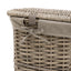 Bodhi Accessories Lina Lined Laundry Basket Grey Set of 2 House of Isabella UK